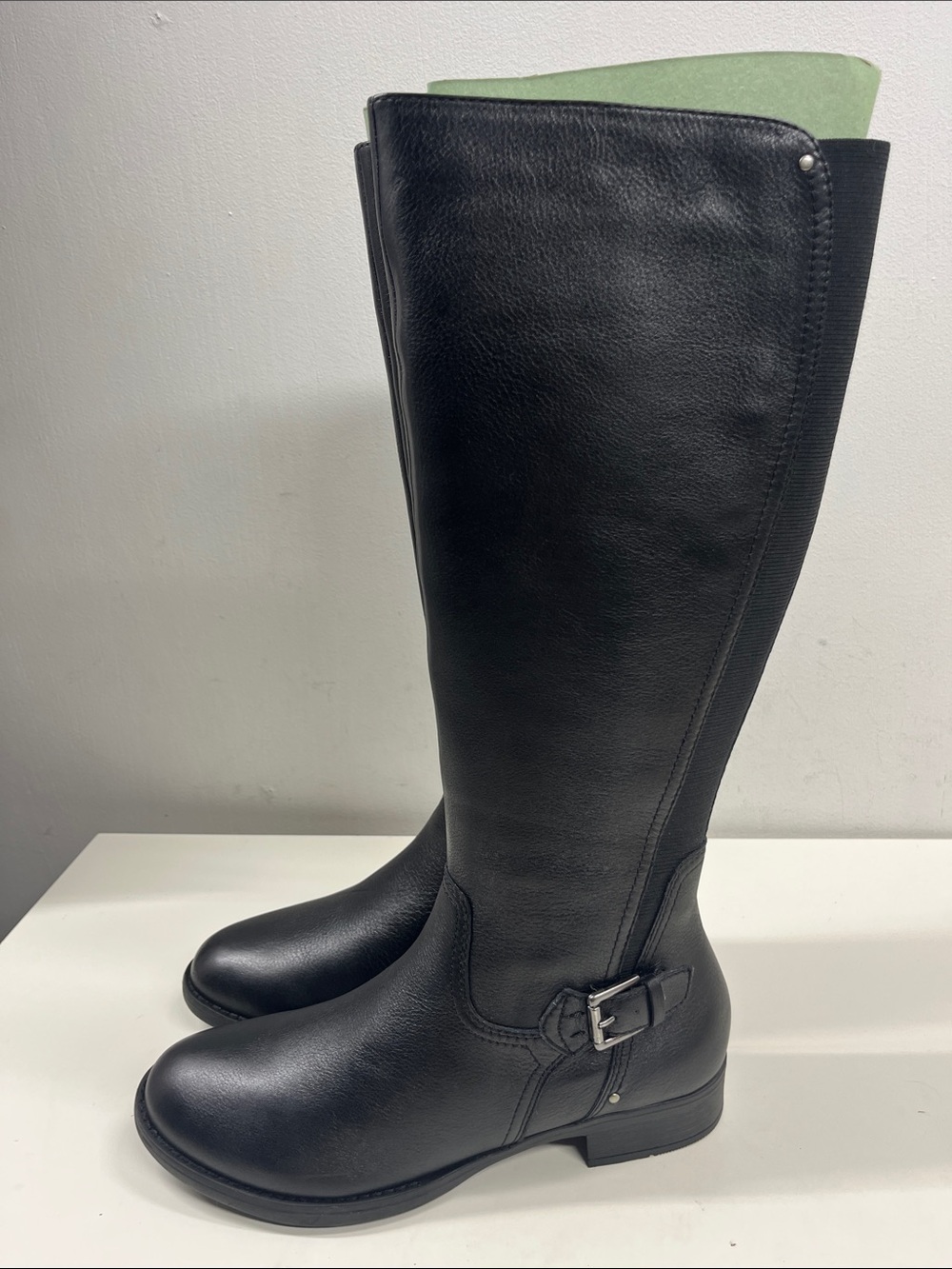 New Salvia Peggy Boots in Black Nappa Leather Size 40 (US 9.5-10)